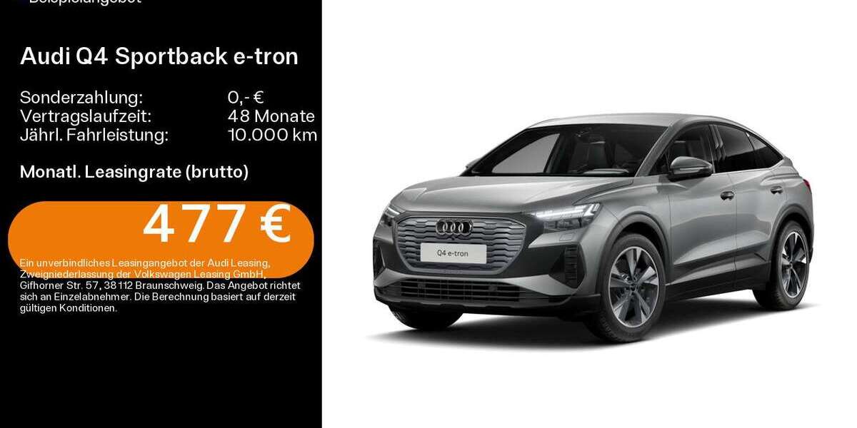 Audi Q4 e-tron 5.603 km 47.990 &euro; Schweinfurt 97424