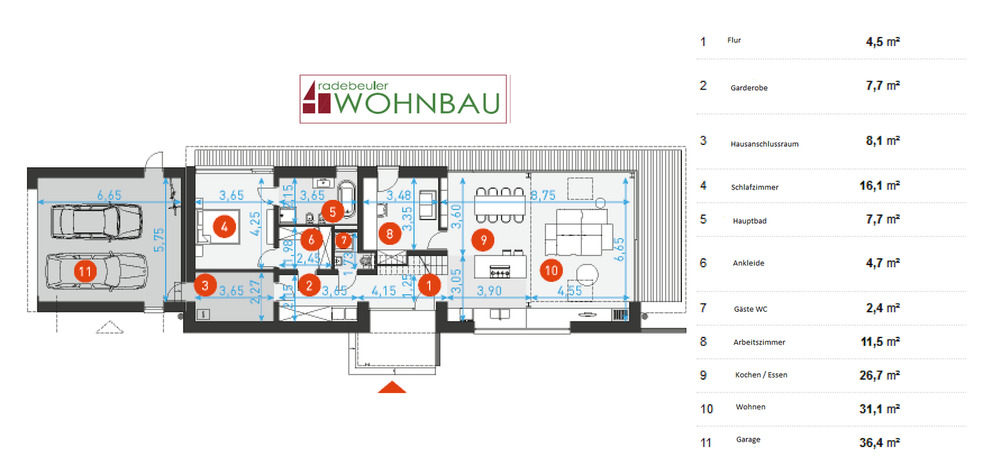 Einfamilienhaus Weinböhla - 5 Zimmer, 166 m&sup2;, 830.000&euro; | Angebot:25998436