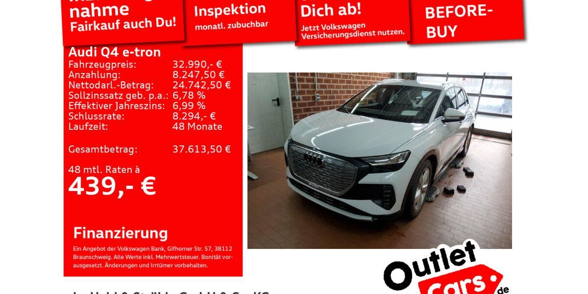 Audi Q4 e-tron 30.912 km 32.990 &euro; Senden 89250