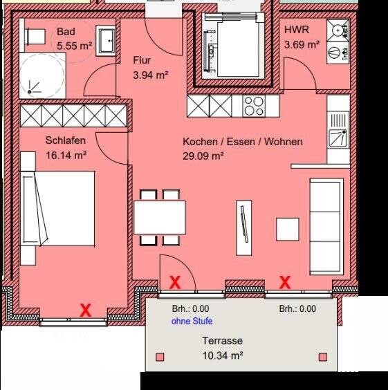 Etagenwohnung Werlte - 2 Zimmer, 64 m&sup2;, 225.000&euro; | Angebot:19947245