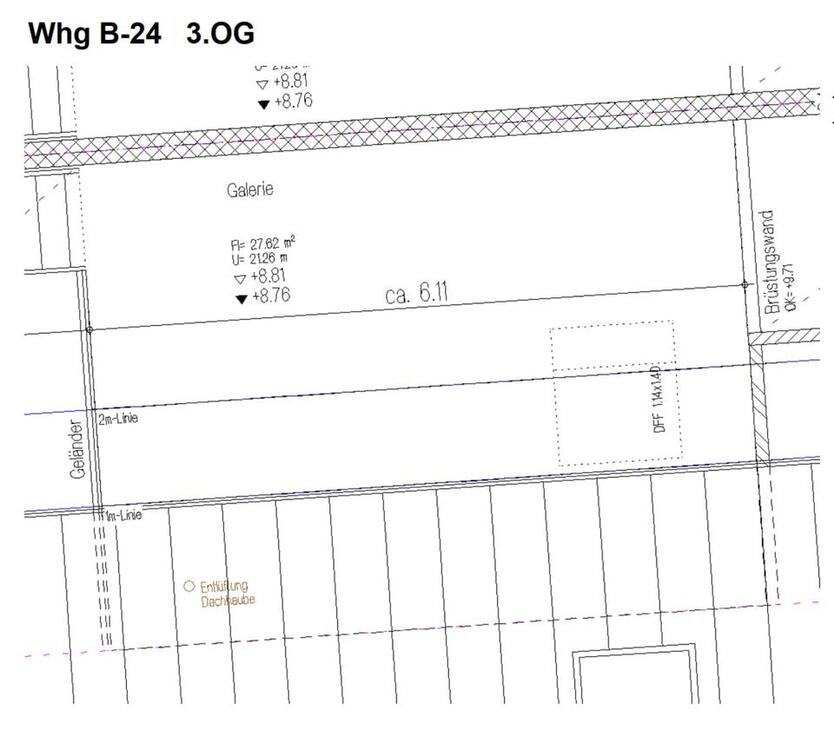 2,5-Zimmer-Galeriewohnung mit Dachterrasse B-24 zimmer