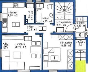 Etagenwohnung Rödental / Einberg Einberg - 5 Zimmer, 106 m&sup2;, 159.000&euro; | Angebot:26187871