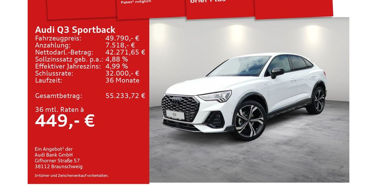 Audi Q3 5.000 km 47.100 € Mosbach 74821
