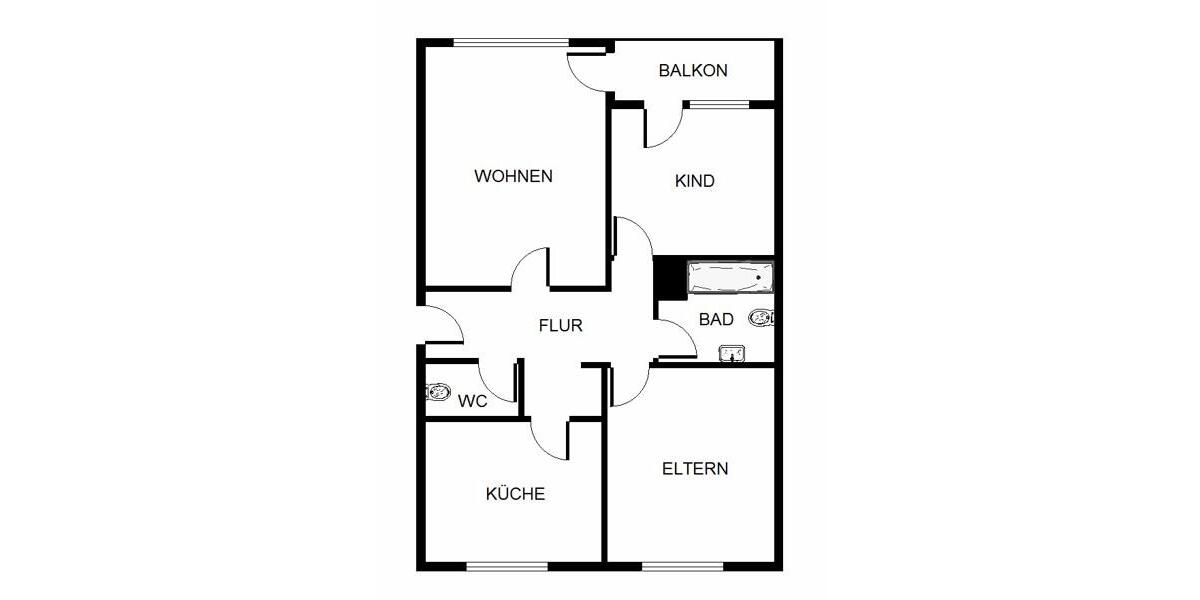 Etagenwohnung Heidelberg Boxberg - 4 Zimmer, 88 m&sup2;, 966&euro; | Angebot:26684638