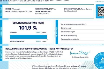 VW Passat 27.550 km 34.440 &euro; Forchheim 91301