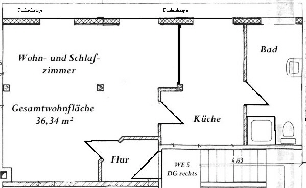 Über den Dächern von Gotha - Dachgeschoßwohnung Gotha Schäferstraße | Angebot:26684093