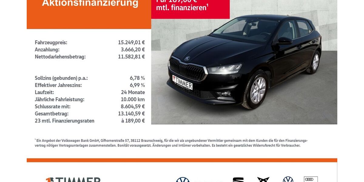 Skoda Fabia 36.782 km 14.940 &euro; Gronau 48599