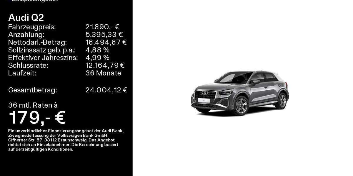 Audi Q2 31.153 km 21.890 &euro; Heidenheim an der Brenz 89520
