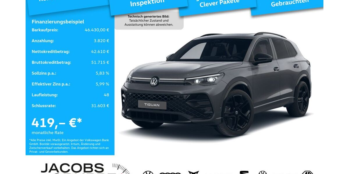 VW Tiguan 17.170 km 46.430 &euro; Alsdorf 52477