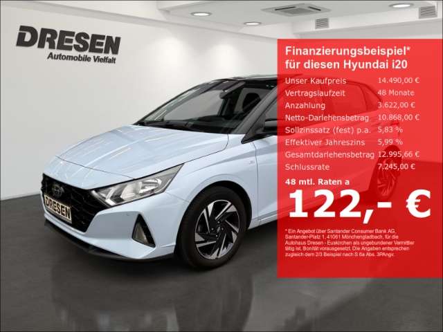 Hyundai i20 47.640 km 14.490 &euro; Euskirchen 53881