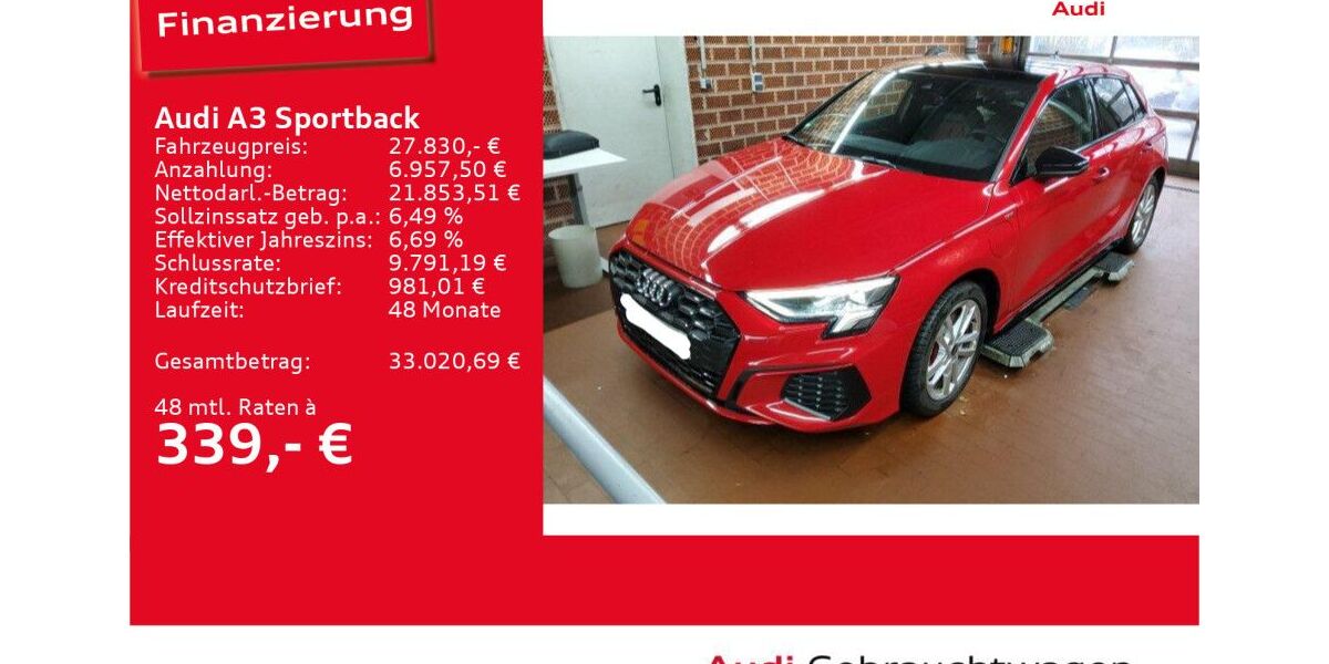 Audi A3 34.099 km 27.830 &euro; Ulm 89073