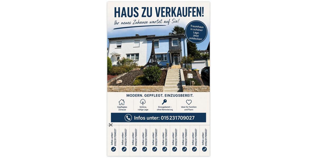 Doppelhaushälfte Sulzbach (Saar) - 4 Zimmer, 110 m&sup2;, 280.000&euro; | Angebot:26959508