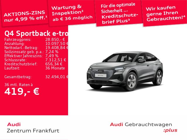 Audi Q4 e-tron 38.992 km 28.850 &euro; Frankfurt am Main 60314
