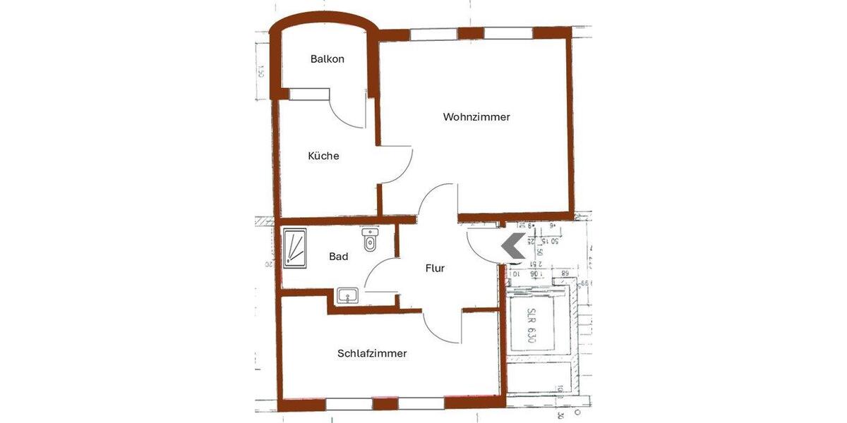 Etagenwohnung Spremberg - 2 Zimmer, 57 m&sup2;, 415&euro; | Angebot:26635978