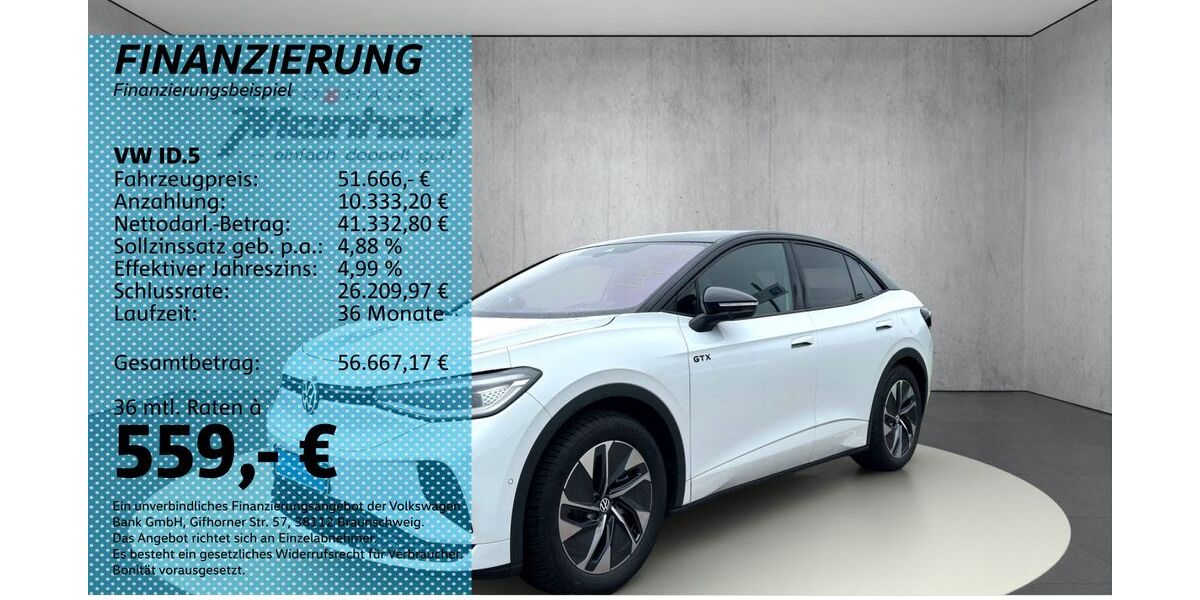 VW ID.5 5.990 km 51.666 &euro; Auerbach/Rebesgrün 08209