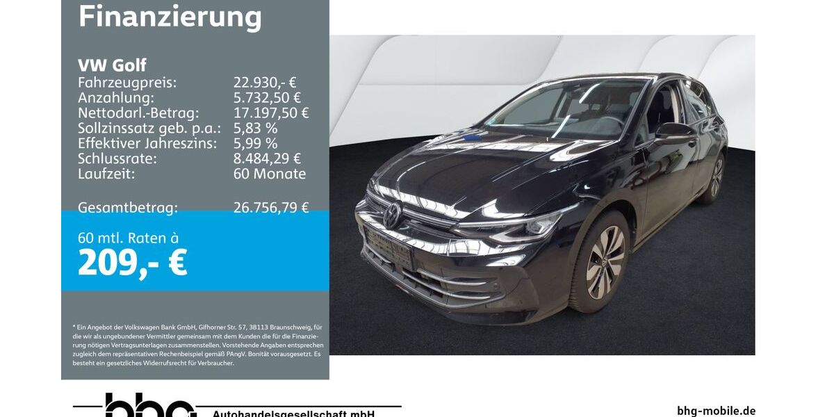 VW Golf 25.663 km 22.930 &euro; Metzingen 72555