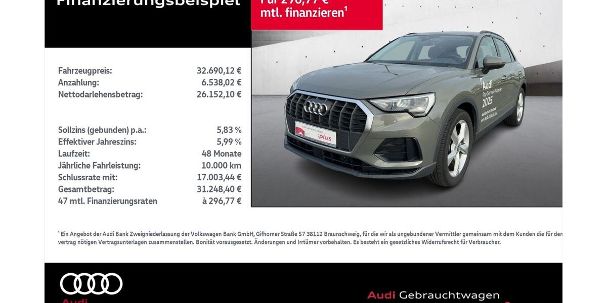 Audi Q3 28.074 km 32.690 € Rostock 18059