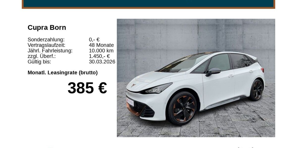 Cupra Born 2.000 km 37.350 &euro; Bayreuth 95448