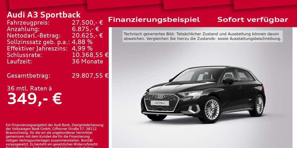 Audi A3 13.860 km 27.500 € Berlin 12489