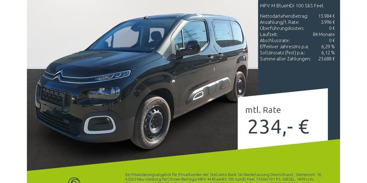Citroen Berlingo 1.500 km 19.989 &euro; Borken 46325