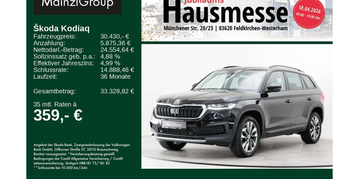 Skoda Kodiaq 33.800 km 30.430 &euro; Feldkirchen/Westerham 83620