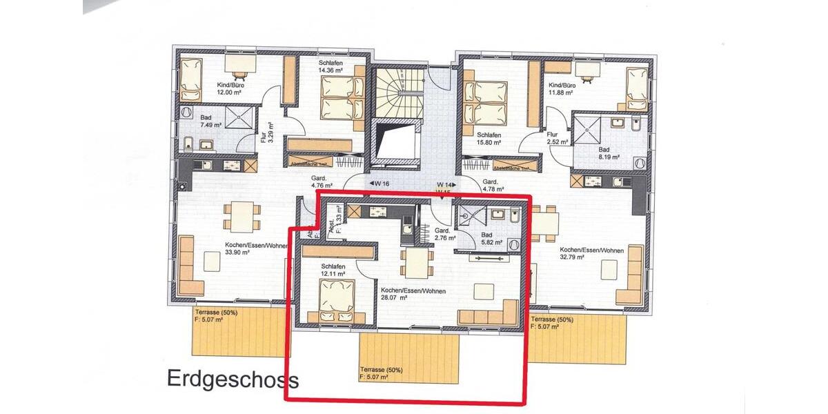 Erdgeschoßwohnung Neumarkt in der Oberpfalz Altenhof - 2 Zimmer, 55 m&sup2;, 815&euro; | Angebot:25390331