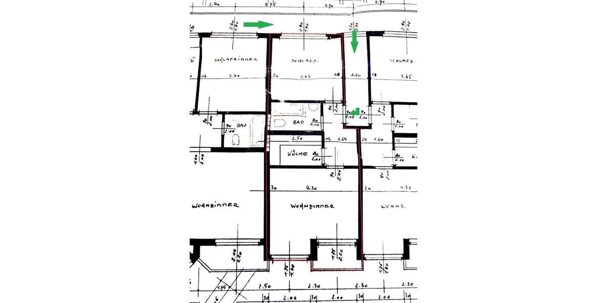 Etagenwohnung Bad Pyrmont - 2 Zimmer, 44 m&sup2;, 79.900&euro; | Angebot:25803131