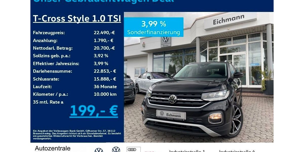 VW T-Cross 25.900 km 22.490 &euro; Heiligenroth 56412