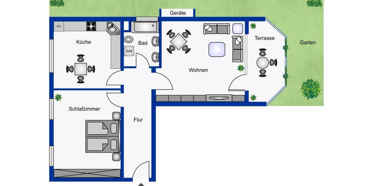 Etagenwohnung Taunusstein Wehen - 2 Zimmer, 80 m&sup2;, 297.000&euro; | Angebot:25969904