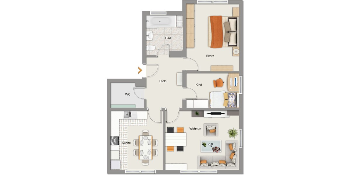 albero:) TOP-Preis - ruhiges Umfeld mit viel Grün - Erdgeschoßwohnung Obertshausen | Angebot:25960366