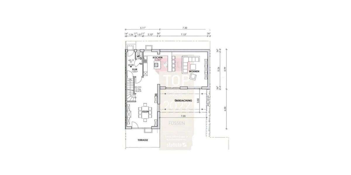 Reihenhaus Füssen - 6 Zimmer, 175 m&sup2;, 759.000&euro; | Angebot:26932908