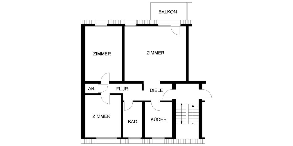 Dachgeschoßwohnung Herne Altenhöfen - 3.5 Zimmer, 83 m&sup2;, 554&euro; | Angebot:25962710