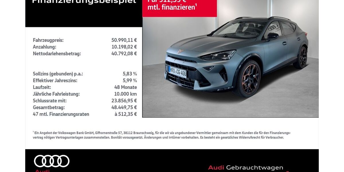 Cupra Formentor 5.000 km 49.790 € Rostock 18059