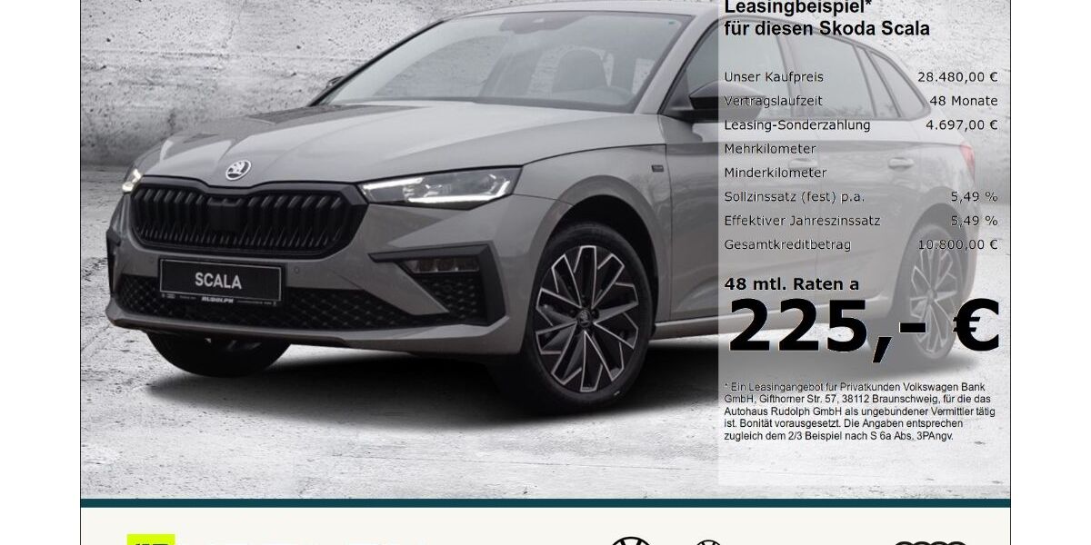 Skoda Scala 1.500 km 28.480 &euro; Merseburg 06217