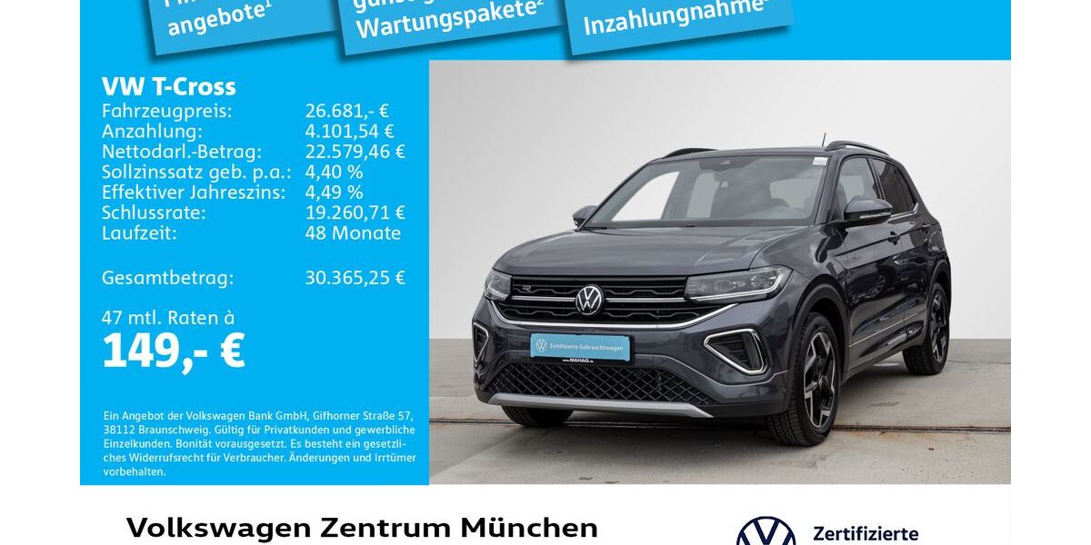 VW T-Cross 7.386 km 26.242 &euro; München 80687