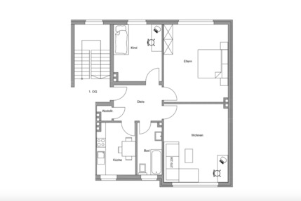 Helle 3-Zimmer-Wohnung in zentrumsnaher Lage von Dülmen