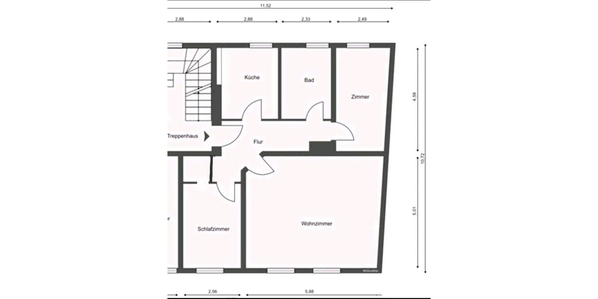 Etagenwohnung Wittenberge - 2.5 Zimmer, 78 m&sup2;, 585&euro; | Angebot:25407257
