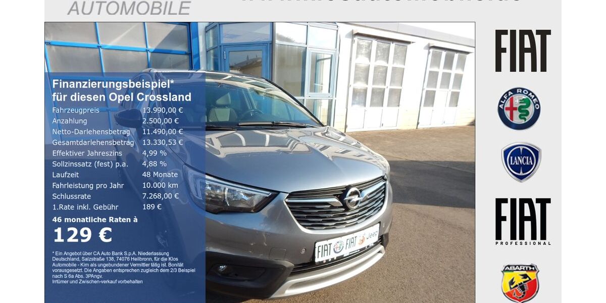 Opel Crossland (X) 37.731 km 13.990 &euro; Kirn 55606