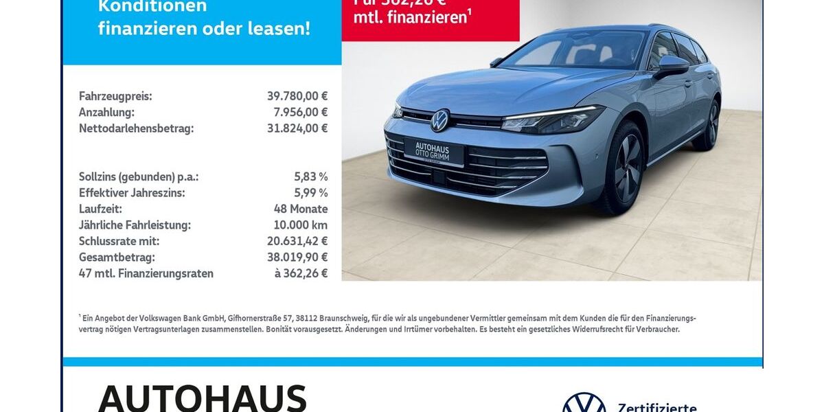 VW Passat Variant 12.135 km 38.480 &euro; Bitterfeld-Wolfen 06749