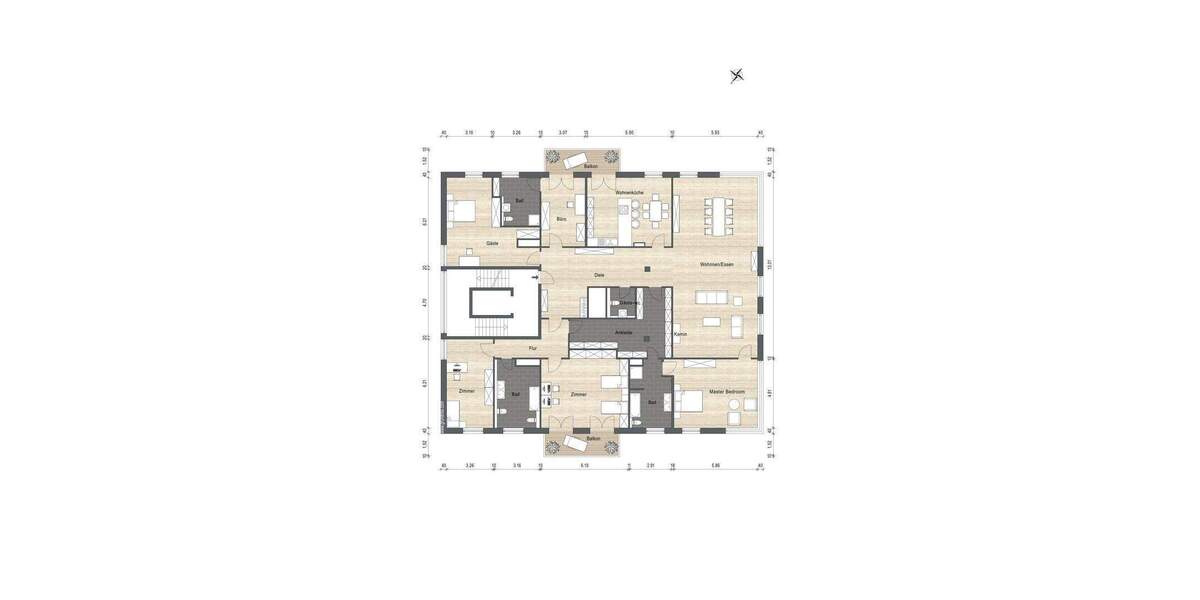 Etagenwohnung Frankfurt am Main Westend-Süd - 1 Zimmer, 334 m&sup2;, 4.850.000&euro; | Angebot:25654320