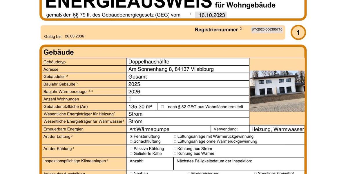 Doppelhaushälfte Vilsbiburg - 4 Zimmer, 118 m&sup2;, 1.490&euro; | Angebot:26408427