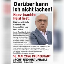 Darüber kann ich nicht lachen! | Hans-Joachim Heist 16.05.2026 Sport und Kulturhalle