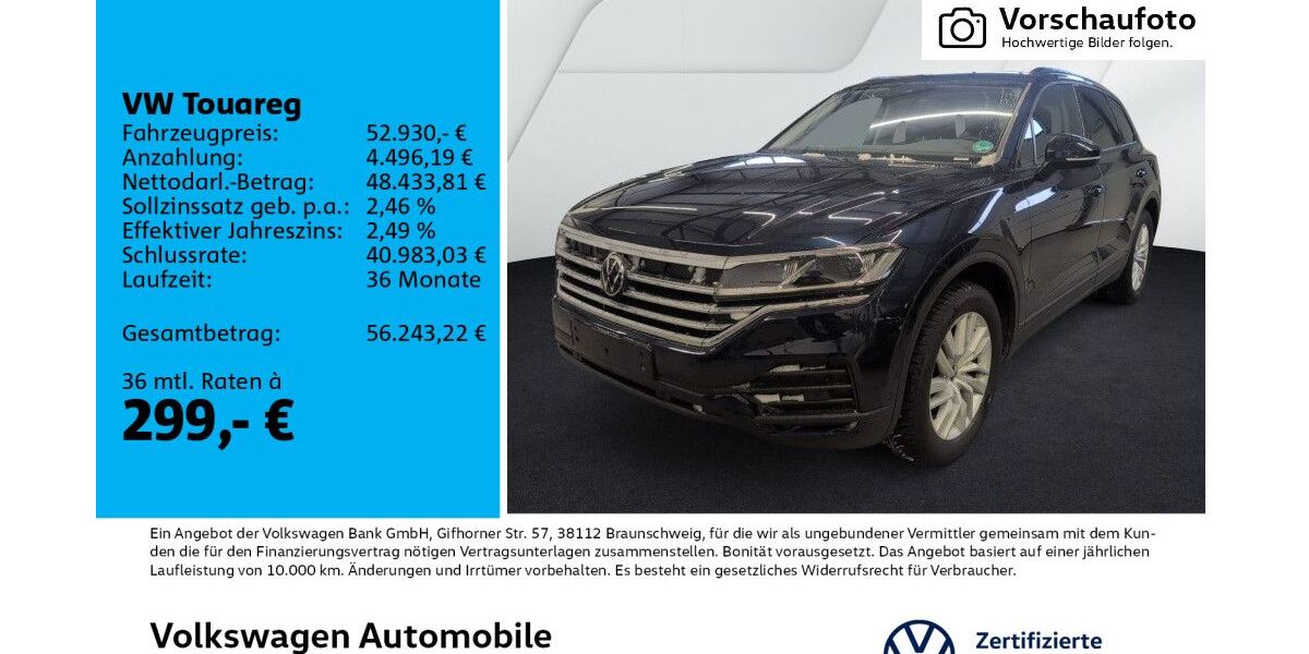 VW Touareg 25.564 km 52.930 &euro; Leipzig 04277