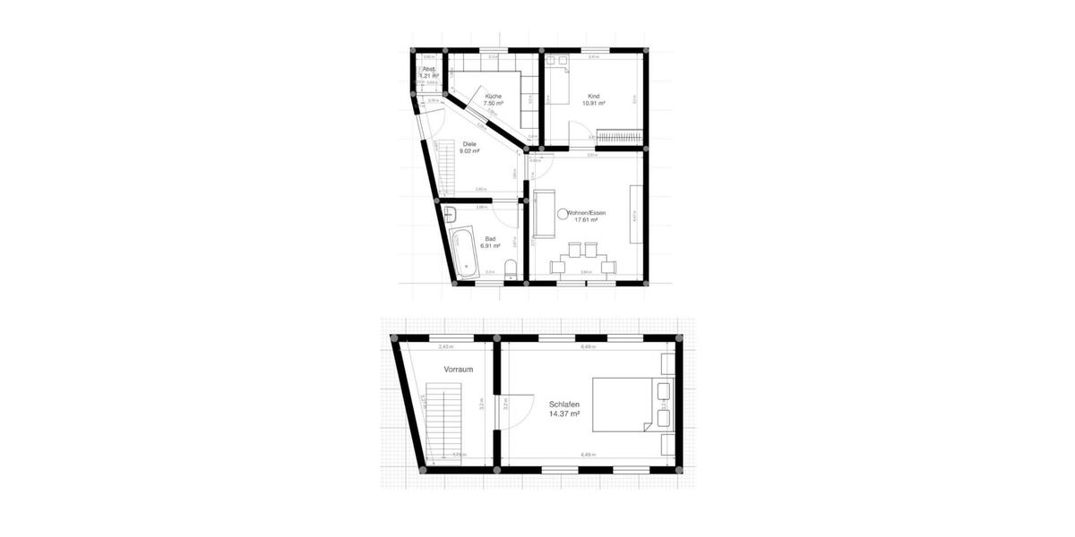 Maisonettenwohnung Neutraubling - 3.5 Zimmer, 56 m&sup2;, 199.000&euro; | Angebot:26778918