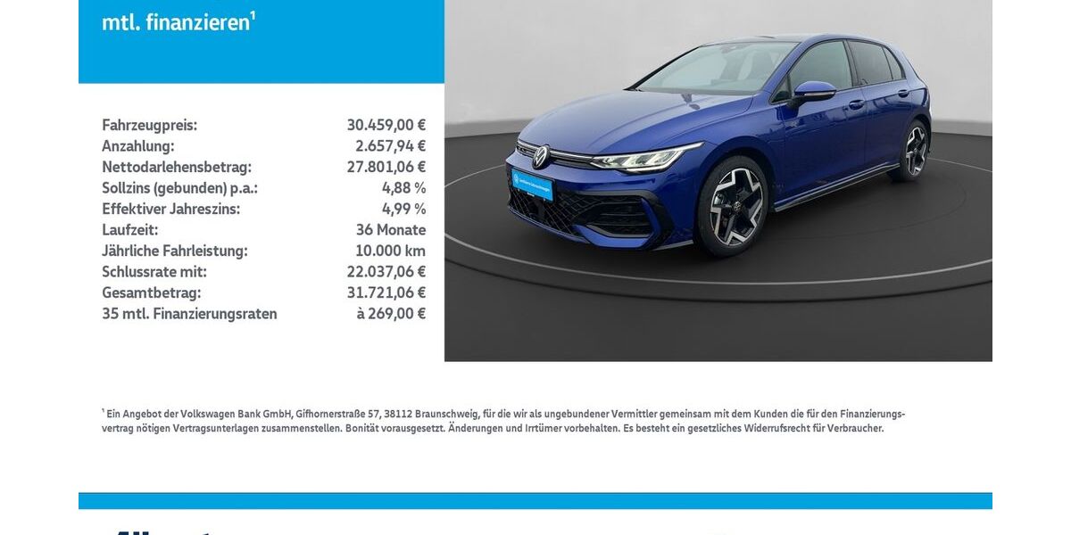 VW Golf 5.262 km 30.459 &euro; Nordhausen 99734