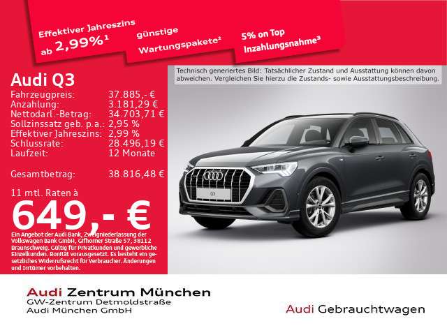 Audi Q3 29.597 km 37.885 &euro; München 80935