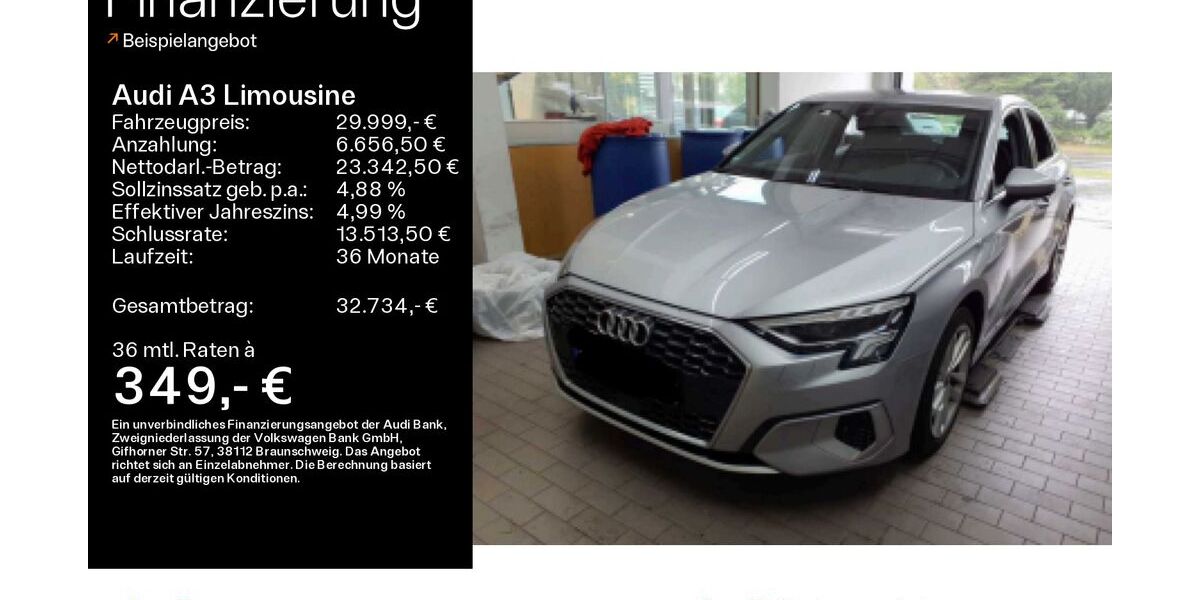 Audi A3 30.158 km 28.999 € Hofheim 65719