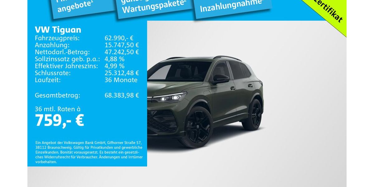 VW Tiguan 3.000 km 62.990 &euro; München 81669