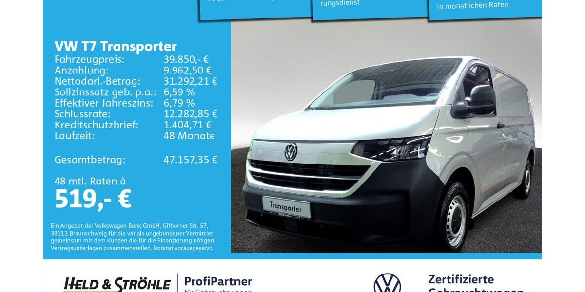VW T7 Transporter 2.001 km 39.850 &euro; Ulm 89079