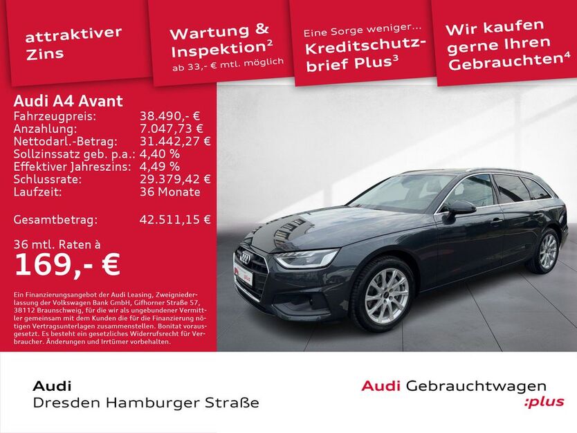 Audi A4 14.361 km 38.490 € Dresden 01067